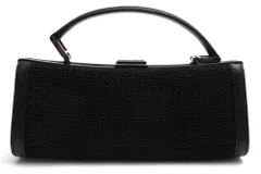アルマーニ／GIORGIO ARMANI バッグ ハンドバッグ 鞄 トートバッグ レディース 女性 女性用 レザー 革 本革 ブラック 黒  セレモニーバッグ フォーマルバッグ 冠婚葬祭のサムネイル