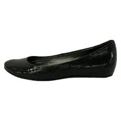 COLE HAAN(コールハーン) フラットシューズ 6 B レディース - 黒 型押し加工 レザーのサムネイル