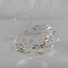 中古】 スワロフスキー クリスタル 置物 スワン 白鳥 SWAROVSKI