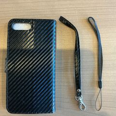 iPhone XS 手帳型 iPhone X ケースダークブルー ストラップ付き - メルカリ