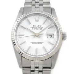 ロレックス Rolex 腕時計 デイトジャスト 16234 X番 1991年製 夜光インデックス 夜光針 ホワイト文字盤 フルーテッドベゼル ジュビリーブレス K18WG SS 自動巻き 【OH済み】 【中古】のサムネイル