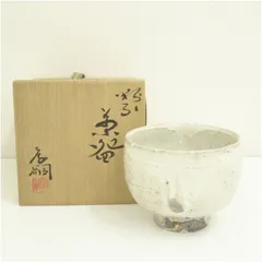 筧田孝嗣造 粉引茶碗（共箱） 茶道 抹茶 おしゃれ 抹茶茶碗 抹茶碗 和