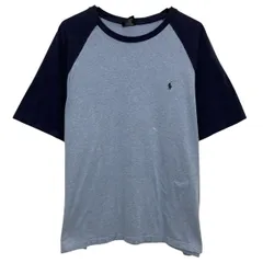 90s~ Polo by Ralph Lauren 七分袖 ロゴTシャツ XL ブルー ネイビー ポロラルフローレン 90年代~ ラグラン ワンポイント ロゴT a807-5272のサムネイル
