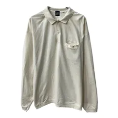 90s GAP 長袖 ポロシャツ XL～ アイボリー ギャップ ハーフボタン 90年代 無地 シンプル 胸ポケット トップス 春秋物 a807-5281のサムネイル