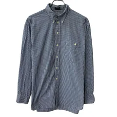 90s nautica 長袖 チェックシャツ L ネイビー マルチカラー ノーティカ ボタンダウン 90年代 チェック柄 胸ポケット 春物 a807-5285のサムネイル