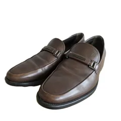 TOD’S トッズ ロゴプレート 6 25ｃｍ ローファー メンズ レザー ブラウン 中古のサムネイル