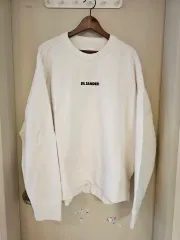正規品 Jil Sander ジルサンダー オーバーサイズ ロゴ スウェット 白 XXLのサムネイル