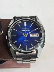 【整備調整済】1973年 セイコー 5アクタス 青グラデ 希少 防水テスト済 整備調整済】1973年 セイコー 5アクタス 青グラデ 希少 防水テスト済