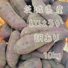 訳あり　紅はるか　10キロ　茨城県産　栽培中農薬不使用　さつま芋のサムネイル