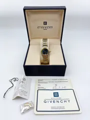 GIVENCHY/ジバンシー  腕時計 クォーツ シルバー/ゴールド/ネイビー コンビカラー あまりコマ 箱付 FC-wizd003のサムネイル