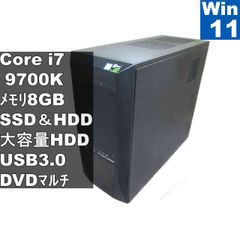 初期化済 i7-9700K/16GB/SSD256GB+HDD2TB PC本体 - メルカリ