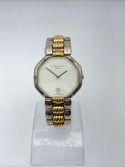 Christian Dior/クリスチャンディオール Octagon/オクタゴン 45.204 八角形 メンズ腕時計 クォーツ ゴールド/シルバー/ホワイト コンビカラー ヴィンテージ SH510のサムネイル