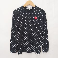 PLAY COMME des GARCONS ドット柄 長袖カットソー M - メルカリ