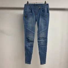 バルマン BALMAIN レディース バイカー デニム パンツ 64-92 J69のサムネイル