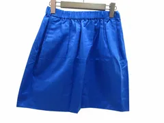 ドゥロワー Drawer ミニスカート シルク ブルー 36サイズ  6524-299-0595 レディースのサムネイル