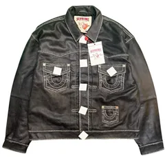 【希少】【新古品】サイズ【L】シュプリーム×トゥルーレリジョン Supreme×TRUE RELIGION 25AW／ Leather Trucker Jacket ／レザートラッカージャケット　8065000236424のサムネイル
