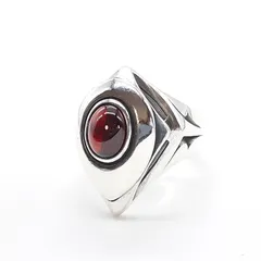 M's collection エムズコレクション リング シルバー SILVER ガーネット シールド スクエアのサムネイル