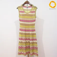 #snc ミッソーニ MISSONI ワンピース 40 マルチカラー ノースリーブ ニット 総柄 インナー付き レディース [988934]のサムネイル