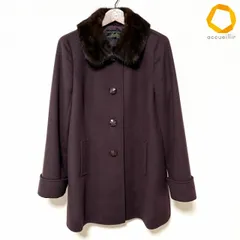 #wnc レリアン Leilian コート 11 茶系 カシミヤ100％ ミンクファー レディース [1018395]のサムネイル