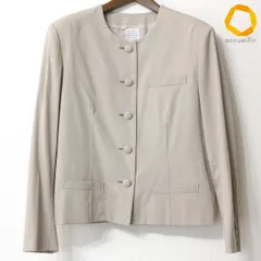 #anc カネコイサオ KANEKO ISAO ジャケット ベージュ系 ノーカラー ショート丈 レディース [1019419]のサムネイル