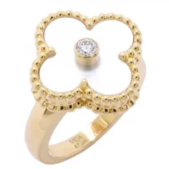 ヴァン・クリーフ＆アーペル(Van Cleef & Arpels) ヴァンクリーフ＆アーペル リング  アルハンブラ 1PD 18KYG イエローゴールド ダイヤモンド マザーオブパール ＃47レディースのサムネイル