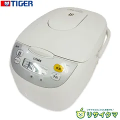 【中古】M▽タイガー マイコン炊飯器 2022年 10合 1升炊き 炊きたて 黒遠赤厚釜 ホワイト JBH-G181 (35204)のサムネイル