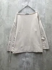 UNTITLED アンタイトル ドロストギャザースリーブ ボートネック ショート丈 長袖 カットソー size4/ベージュ ■◆ レディースのサムネイル