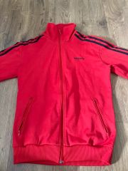adidas トラックジャケット レッド ボルドー - メルカリ