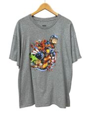MARVEL (마블) AVENGERS 어벤져스 아메코미 캐릭터 프린트 T셔츠 헌 옷 XL 그레이 맨즈/199