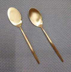 【アウトレット品】Cutipol クチポール MOON マットゴールド グルメ スプーン 2点セットのサムネイル