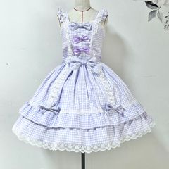 BABY】タータンチェックベビドJSK＆プリンセスドロップHDセット/ピンク