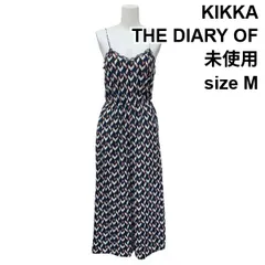 □ 未使用 キッカザダイアリーオブ KIKKA オールインワン パンツ ノースリーブ ワイドレッグ サロペット 黒地 38 M 9 レディース Z6D061のサムネイル