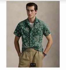 昨季完売ラルフローレン Classic Fit Linen Camp Shirt - メルカリ