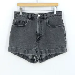 アメリカンアパレル レディース 夏 デニム ショートパンツ グレー (HU45732)のサムネイル