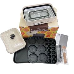 BRUNO ホットプレート レモンフラワー 平面・たこ焼き・深鍋セット