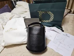 Delvaux（デルヴォー） ピン バケットバッグ ブラック ほぼ新品のサムネイル