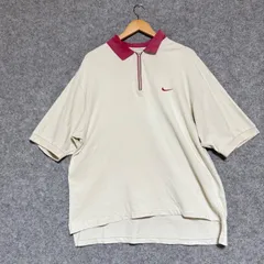 NIKE GOLF（ナイキゴルフ）90年代〜00年代初頭（オールド・ヴィンテージ）ハーフジップ半袖ポロシャツ Lのサムネイル