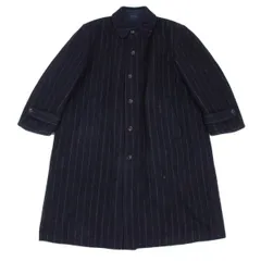 コムデギャルソン オムCOMME des GARCONS HOMME 異素材リバーシブルステンカラーコート 紺Mのサムネイル