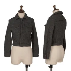 ジュンヤワタナベ コムデギャルソンJUNYA WATANABE COMME des GARCONS ウールスナップボタンニットトラッカージャケット グレーS位のサムネイル