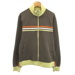 アディダス adidas トラックジャケット 上着 L ブラウン 黄 イエロー ハイネック 長袖 /NP ■ECB006のサムネイル