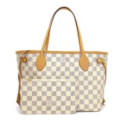 ルイ・ヴィトン LOUIS VUITTON トートバッグ ネヴァーフル PM N41362 ホワイト ダミエアズールキャンバス ヌメ革 ゴールド金具 【中古】のサムネイル