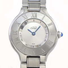 カルティエ Cartier 腕時計 マスト21 W10109T2 サンレイ シルバー文字盤 ローマンインデックス SS クオーツアナログ 【中古】のサムネイル