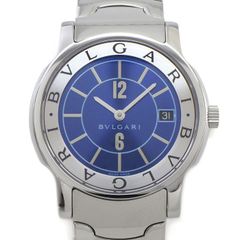 ブルガリ BVLGARI 腕時計 ソロテンポ ST35S デイト サンレイ ブルー文字盤 SS クオーツアナログ 【箱・保付き】 【中古】のサムネイル