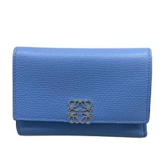 LOEWE ライトブルー 三つ折り財布 - メルカリ