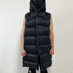 RICK OWENS リックオウエンス 16FW "MASTODON" フーディー グースダウン ロング丈 ダウンジャケット ベストのサムネイル