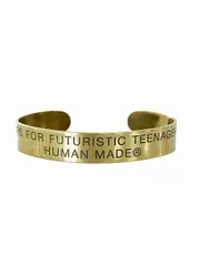 ヒューマンメイド HUMAN MADE LOGO BANGLE GOLD ロゴ 刻印 バングル ゴールド ブランド古着ベクトル中古▲260707のサムネイル