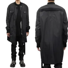 リックオウエンス 21SS Rick Owens DRKSHDW(リックオウエンス ダークシャドウ) オーバーサイズ アウター シャツ ブラックのサムネイル