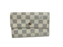 Louis Vuitton ダミエ・アズール 三つ折り財布 - メルカリ