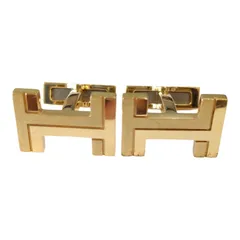 【箱/専用袋付属】エルメス HERMES カフスボタン H・オ・カレ H Au Carre Cufflinks メンズ レディース ユニセックス カフリンクス ゴールド フランス製 ブランドアクセサリー ビジネス 結婚式 フォーマル スーツ ギフトのサムネイル