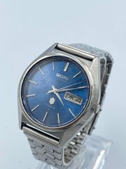 セイコー タイプ2 ブルー ガラス風防新品 電池新品 1977年製 美品